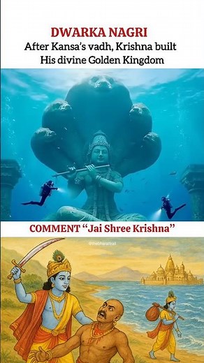 Dwarka Nagri| The Divine Journey from Mathura to Dwarka #krishna #sanatandharma #spirituality #short