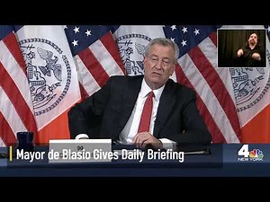 NYC Mayor De Blasio Briefing on Isaias Response