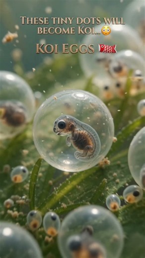 THE STRANGE MOMENT A KOI IS BORN… 😱🐟