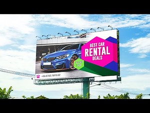 how to design creative billboard banner in coreldraw