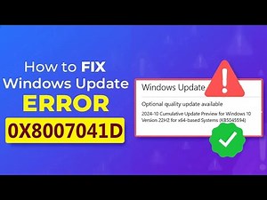 [Fixed] ✔️ Windows Update Error Code 0x8007041D ☑️ Fix Update Error 0x8007041D Reddit