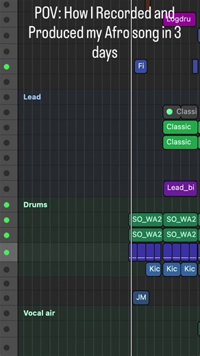 How I recorded and produced my Afro song in 3 days #afrobeats #afrohouse #musicproduction