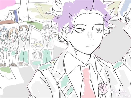 Shinso right after he tranferred to class 1-A and graduated / FT. Hitoshi shinso, Tenya Iida, Rika Hoshimine, Luana Shinkoshi, Daiki Nabara, Meiro Ookimaru and Shunya Kuroi #mhaiol #bnhahnjd #fyp #mha