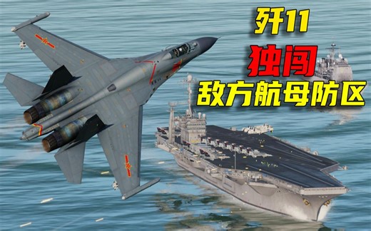 驾驶歼11战斗机，独闯敌方航母防区！结局会如何？DCS战争模拟