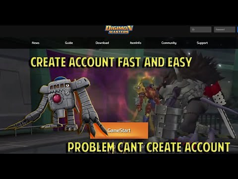CREATE ACCOUNT GDMO 2022 - DIGIMON MASTERS ONLINE
