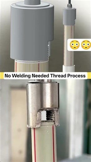 No Welding Needed Thread Process😳|#solidworks | #viral| #shorts|#viralshorts |#gear|#autocad|#short|