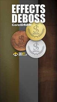 Cara Membuat Efek Deboss di CorelDRAW | Tutorial Efek Logam Realistis