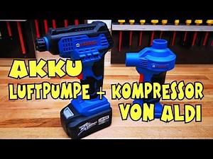 Aldi - Ferrex 20V Li-Ion Battery Air and Volume Pump - Hand Compressor