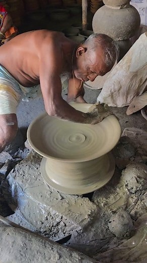 Big Clay Pot Making #clay #handmade #pottery #claypot #short | Rimi Vlog &Craft