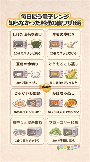 毎日使う電子レンジ知らなかった料理の裏ワザ8選 #電子レンジ #料理の裏ワザ #時短料理 #簡単料理 #暮らしの知恵
