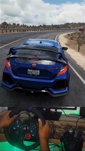 Civic Type R 2018 💨 Speed Run Ends with a Crash 😬 #forzahorizon5