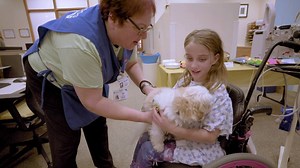 This bundle of fur gives sick children a special kind of love. Learn how you can make a difference: http://bit.ly/2ETUyJp | Children's Wisconsin