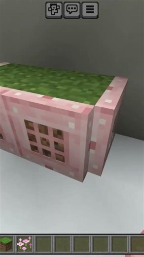 Simple pink flower pot tutorial | Please subscribe to my channel🥰#minecraft #gaming #minecraftbuild