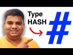 How to type # on MAC Keyboard for HashTag