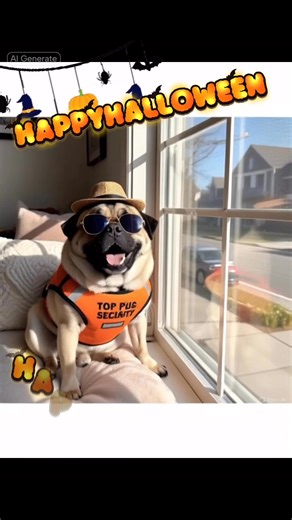 1.2K views · 28 reactions | Happy Halloween  #pug #funny #halloween2025 | Pug Philosophy | Facebook