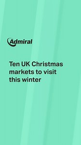 If you're thinking of booking a festive staycation, why not visit a UK Christmas market? Here are 10 of our favourites to see this winter 🎁🎄 | Admiral