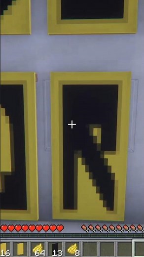 How to Make Letter "R" Banner Pattern in Minecraft | Quick Tutorial #shorts