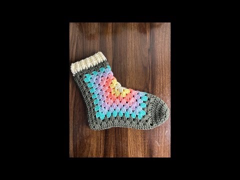 Crochet slippers part 2