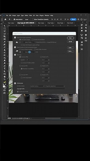 Export All Open Files at Once in Photoshop
