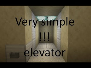 Minecraft Tutorial Realistic elevator on bedrock.