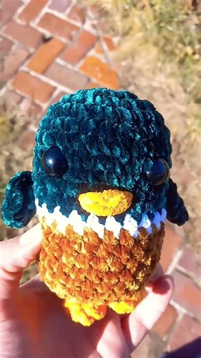 Mini Mr. Quackers! #crochet #crochetdesigns #diy #duck #amigurumi #crochetpatterns #new