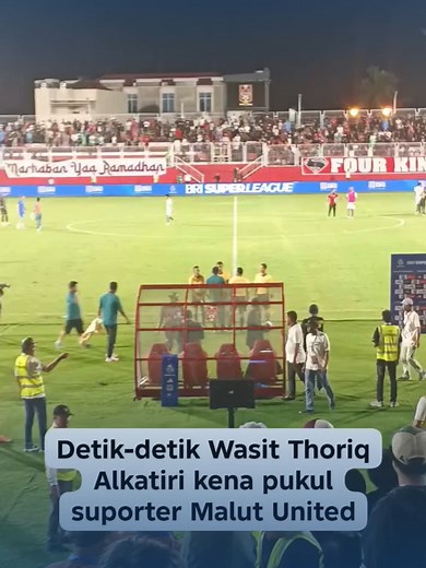 Insiden Pemukulan Wasit Thoriq Alkatiri di Stadion Gelora Kie Raha