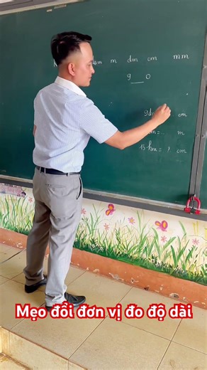 Mẹo đổi đơn vị đo độ dài #school #xh #toán #dovui #maths #hocduong #giaitri