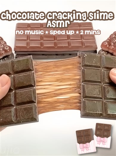 ✶⋆.˚ Chocolate slime ASMR (sped up) (2 minutes) ⋮ ⌗ ┆credits: emiko ffujio ✦•┈๑⋅⋯ ⋯⋅๑┈•✦ #slime #slimeasmr #slime video #chocolateasmr #chocolateslime ✦•┈๑⋅⋯ ⋯⋅๑┈•✦ Chocolate clay cracking slime ASMR, 2-minute slime ASMR, sped up slime ASMR, chocolate clay slime, crunchy clay cracking, satisfying chocolate slime, realistic chocolate clay, slow clay cracking, slime squish ASMR, relaxing slime sounds