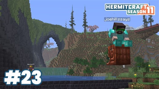 【Joe】Hermitcraft服务器 第11季 第23集-拆除的建筑骨头店动工！鹦鹉螺竞速赛第四周！