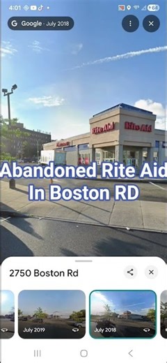 Abandoned Rite Aid in Boston Rd Bronx NY