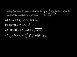 How to set up a scalar line integral, Multivariable Calculus
