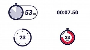 Flat Design Countdown Timer Animation Pack