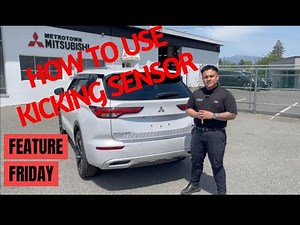 How To Use the Kicking Motion Sensor Power Lift Gate on The 2023 Mitsubishi Outlander GT