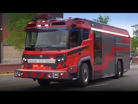 Take a test drive with the all new Rosenbauer RTX Electric Fire Truck