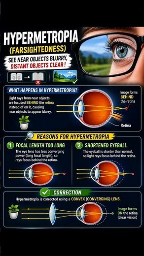 Hypermetropia (Farsightedness) Explained | Causes & Correction 👓🔍