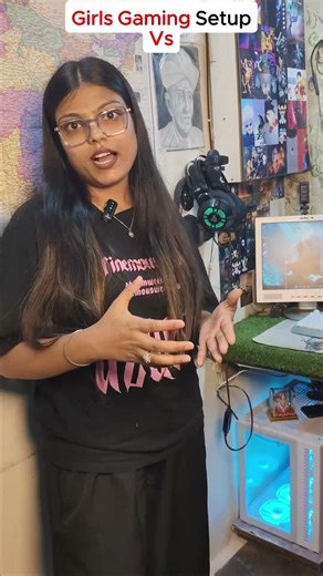 Girls Gaming Setup Vs Boys Gaming Setup !! #shortsfeed #shorts #funny
