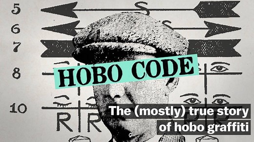 90K views · 319 reactions | Lore suggests rail-hopping hobos used a secret language of graphic, coded messages to communicate. We separate fact from fiction: | Vox | Facebook