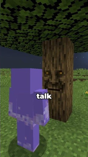 This tree has a face #minecraft