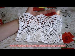 Model crosetat 4 - Pineapple Crochet Stitch - seria "100 de modele de crosetat"