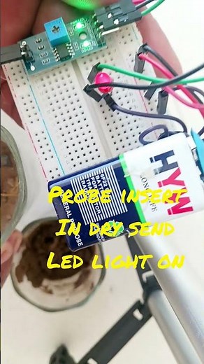 Soil moisture sensor project(without arduino)#howto#science project#electronic#diy#shorts
