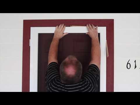 Vinyl Hinged Screen Door Installation
