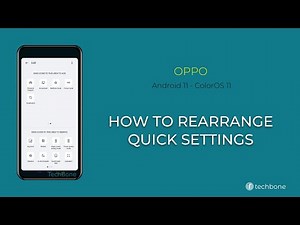 How to Rearrange Quick settings - Oppo [Android 11 - ColorOS 11]