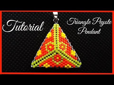 Triangle Beaded Pendant - Peyote Stitch Tutorial