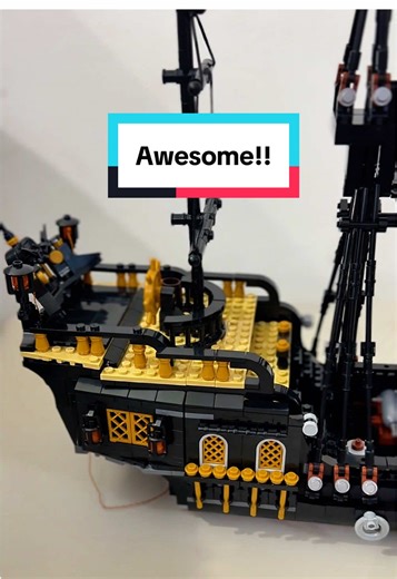 This brick set is so cool! It’s a challenging build so it’s not for young kids but it looks so good and is very rewarding seeing it come together! @JMBricklayer #jmbricklayer #piratesofthecaribbean #pirateship #bricks #brickset