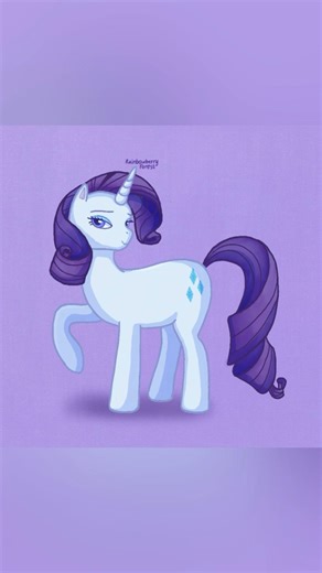 rarity from mlp drawing in procreate #mylittlepony #digitalart #mlpart