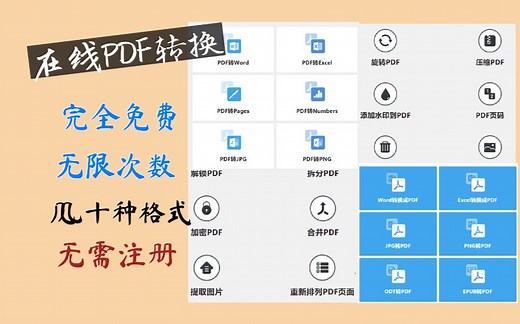 终于找到免费的了！这个完全免费的pdf转换网站简直不要太好用！