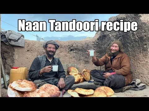 Traditional Afghan Tandoori Naan by an Elderly Village Couple | village life Afghanistan