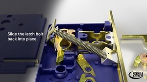 Premier Lock 2.5 in. Satin Chrome Left Hand Entry Mortise Lock Set with Backset and 2 SC1 Keys ML01D