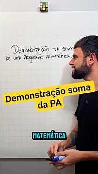 Aprenda a demonstrar a soma dos termos de uma progressão aritmética #matematica #concursos #educacao