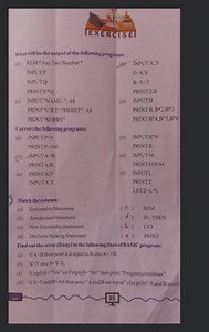 Find out the error (if any) in the following lines of BASIC pro... | Filo